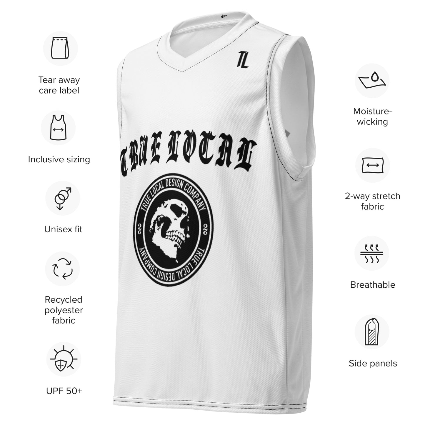 TL Recycled unisex basketball jersey