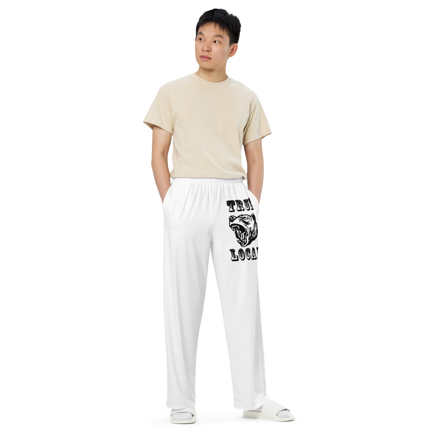 All-over print unisex wide-leg pants