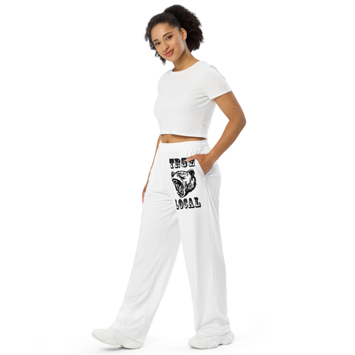 All-over print unisex wide-leg pants